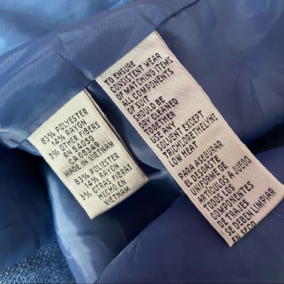 NWOT JONES NEW YORK WOMAN'S PETITE BLUE COAT - Picture 5 of 5